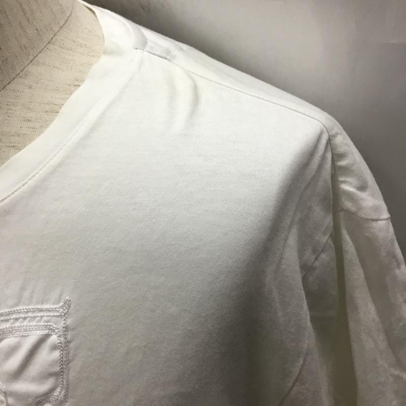 ブラックレーベルクレストブリッジ BLACK LABEL CRESTBRIDGE Tシャツ 半袖 半袖カットソー プリントTシャツ クルーネックカットソー L ロゴ、文字 白 / ホワイト /  メンズ USED 古着 中古 10116590