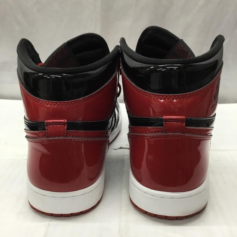 ナイキ NIKE スニーカー スニーカー 555088-063 AIR JORDAN 1 RETRO HIGH OG 27.5cm 27.5cm ロゴ、文字 黒 / ブラック / X 赤 / レッド /  メンズ USED 古着 中古 10121846