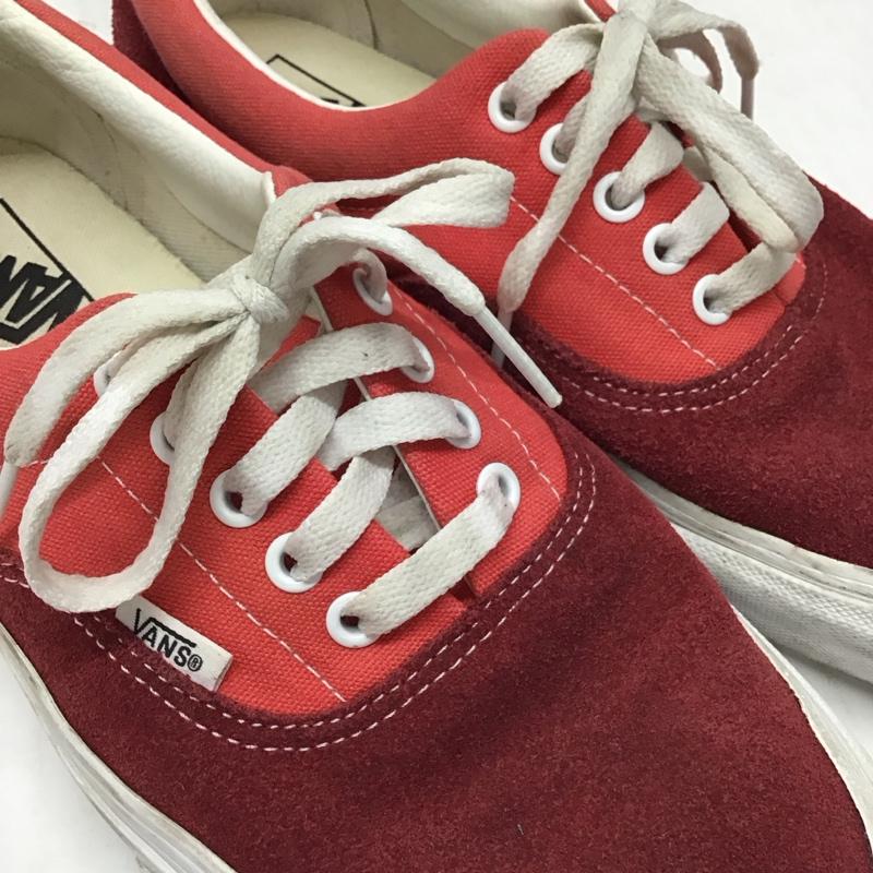 バンズ VANS スニーカー スニーカー 721454 ローカット 27.5cm 27.5cm ロゴ、文字 赤 / レッド / X 白 / ホワイト /  メンズ USED 古着 中古 10116234