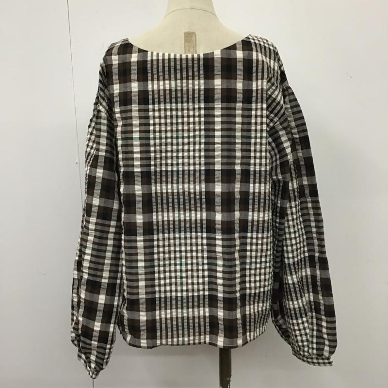 マウジー MOUSSY シャツ、ブラウス 長袖 010css30-0510 CHECKPUFFSLEEVEBLOUSE 長袖シャツ 前開シャツ ノーカラーシャツ FREE チェック マルチカラー / マルチカラー /  レディース USED 古着 中古 10105849