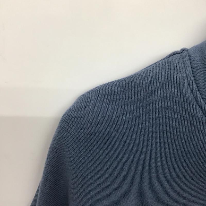 ハフ HUF トレーナー 長袖 長袖トレーナー スウェット ジップアップネック プルオーバー S ロゴ、文字 水色 / ライトブルー /  メンズ USED 古着 中古 10142354