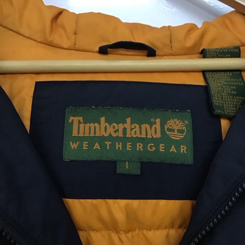 ティンバーランド Timberland ジャケット、上着 ジャケット、ブレザー ジップアップジャケット ナイロンジャケット アウター 00S L ロゴ、文字 黒 / ブラック /  メンズ USED 古着 中古 10135874