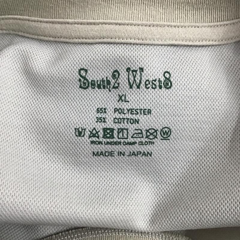 サウスツーウェストエイト South2 West8 Tシャツ 半袖 半袖カットソー プリントTシャツ クルーネックカットソー XL ロゴ、文字 ベージュ / ベージュ /  メンズ USED 古着 中古 10125780