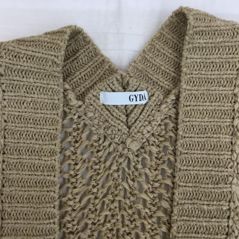 ジェイダ GYDA カーディガン 七分袖 072032807601-01 FREE 無地 茶 / ブラウン /  レディース USED 古着 中古 10141333