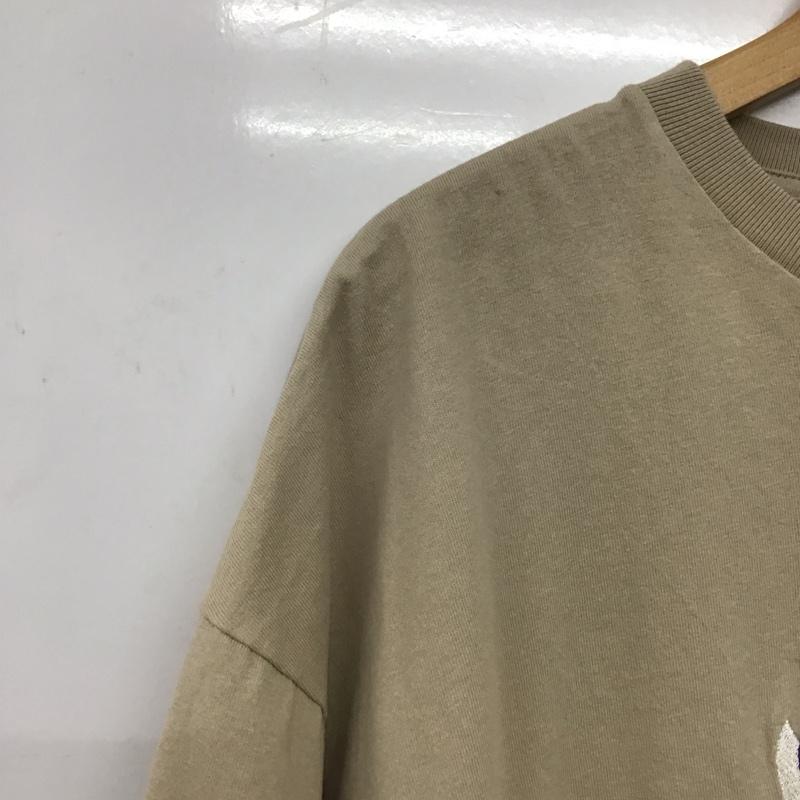 グラニフ graniph Tシャツ 半袖 半袖カットソー プリントTシャツ クルーネックカットソー XL ロゴ、文字 ベージュ / ベージュ /  メンズ USED 古着 中古 10145974