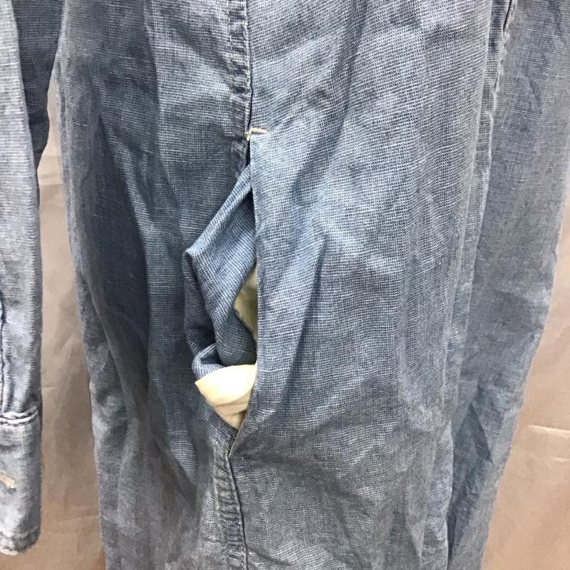 ブルーブルー BLUE BLUE ワンピース ロングスカート デニム シャツワンピース 無地 水色 / ライトブルー /  レディース USED 古着 中古 10112474
