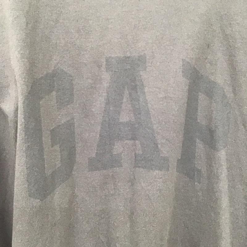 ギャップ GAP カットソー 長袖 YEEZY Engineered By BALENCIAGA YZY LongSleeveTee 長袖カットソー スタンドネック S ロゴ、文字 灰 / グレー /  メンズ USED 古着 中古 10132255
