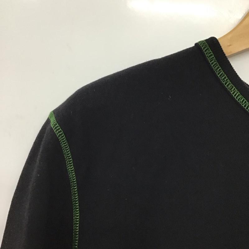 アイテムズ アーバンリサーチ ITEMS URBAN RESEARCH カットソー 長袖 長袖カットソー 無地カットソー クルーネック 38 無地 黒 / ブラック /  メンズ USED 古着 中古 10145280
