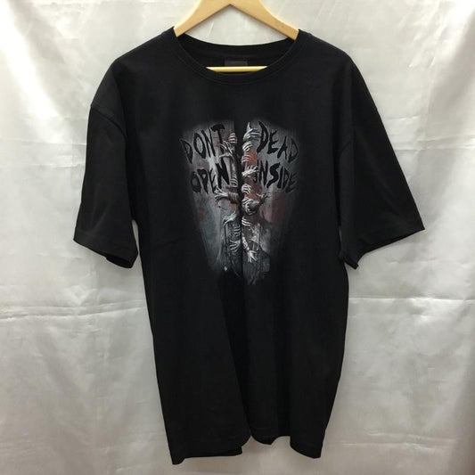 古着 USED Tシャツ 半袖 半袖カットソー プリントTシャツ クルーネックカットソー バンドTシャツ XL プリント 黒 / ブラック /  メンズ USED 古着 中古 10106895