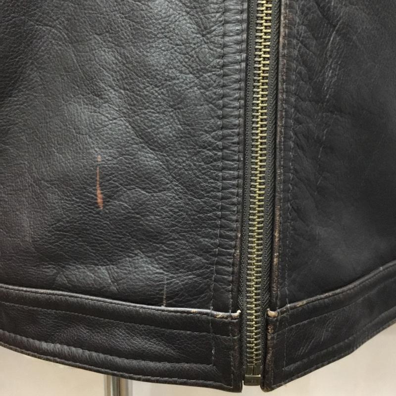 ゲス Guess ジャケット、上着 ジャケット、ブレザー ジップアップジャケット ジャンパー ジャケット カジュアルジャケット アウター XL 無地 茶 / ブラウン /  メンズ USED 古着 中古 10120304