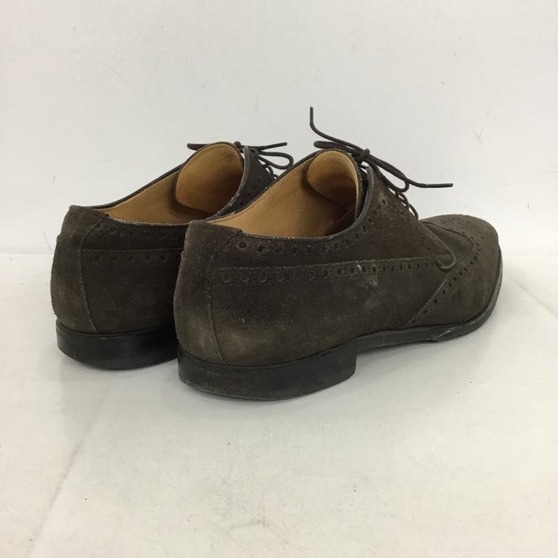 スコッチグレイン SCOTCH GRAIN シューズ シューズ 5395 ウイングチップ ビジネスシューズ 27 27.0cm 無地 ダークブラウン / ダークブラウン /  メンズ USED 古着 中古 10149665