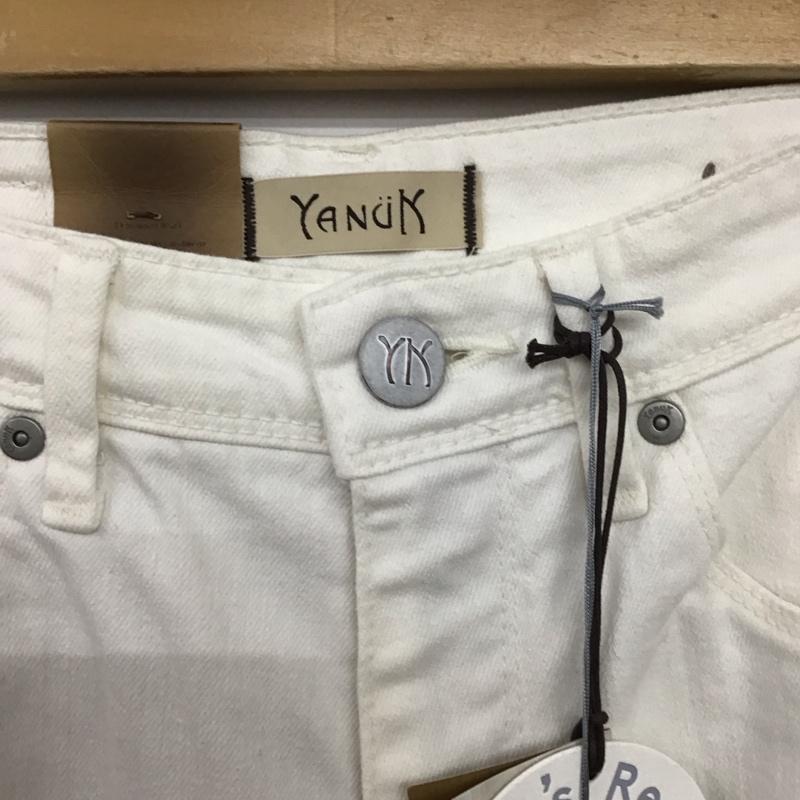 ヤヌーク YANUK パンツ デニム、ジーンズ タグ付 無地 白 / ホワイト /  レディース USED 古着 中古 10150463