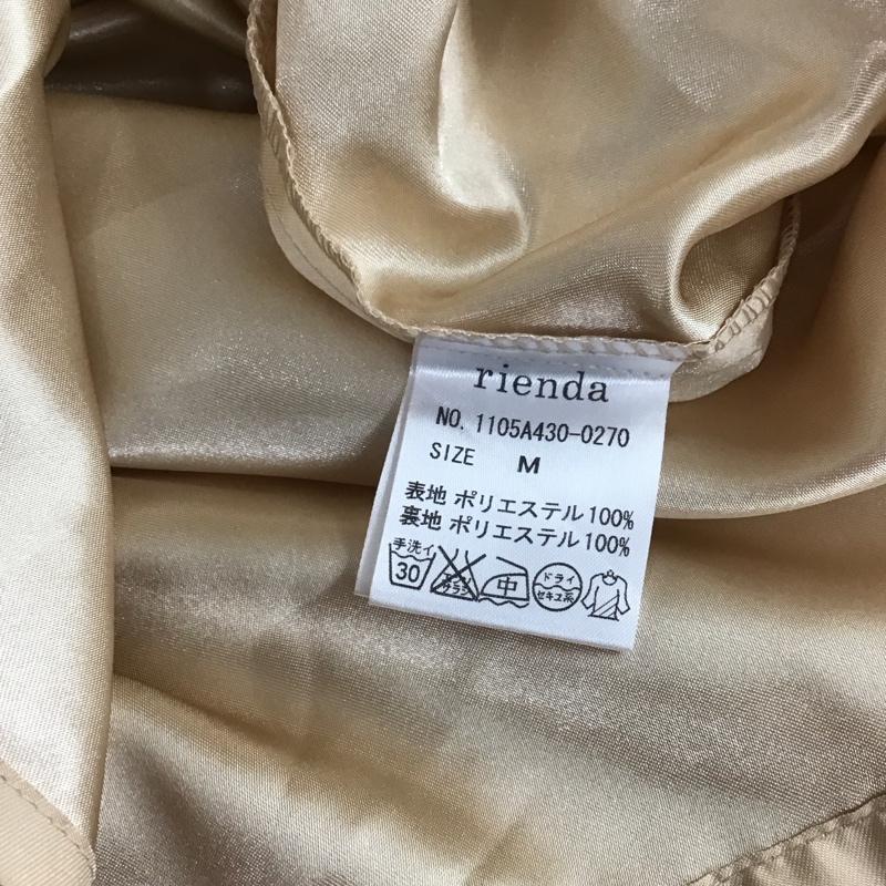 リエンダ rienda ワンピース ミニスカート M 無地 ベージュ / ベージュ /  レディース USED 古着 中古 10113793