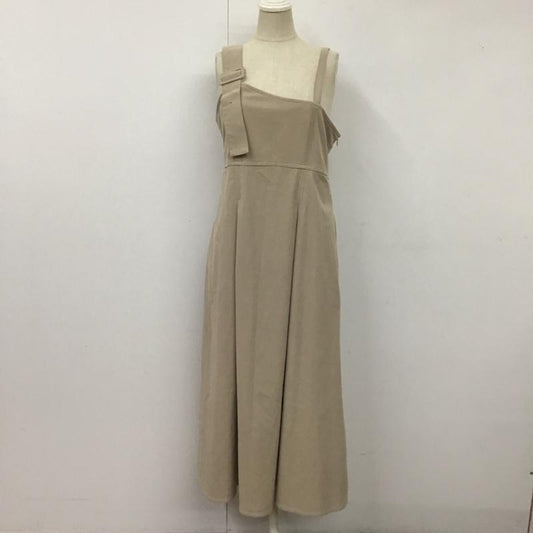 ダブルクローゼット w closet ワンピース ロングスカート ノースリーブロングワンピース フレアスカートワンピース 無地 ベージュ / ベージュ /  レディース USED 古着 中古 10119048