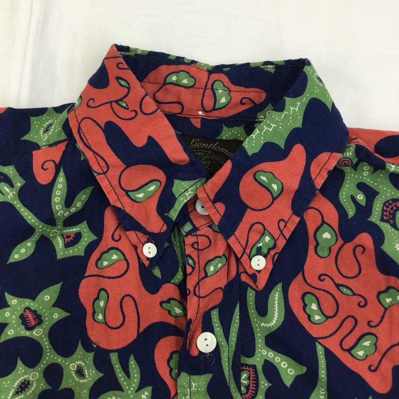 ジャーナルスタンダードホームステッド JOURNAL STANDARD J.S HOMESTEAD シャツ、ブラウス 半袖 JORNAL STANDERD HOMESTEAD 13-051-470-3230-1-0 M 総柄 紺 / ネイビー / X 赤 / レッド / X 緑 / グリーン /  メンズ USED 古着 中古 10130246