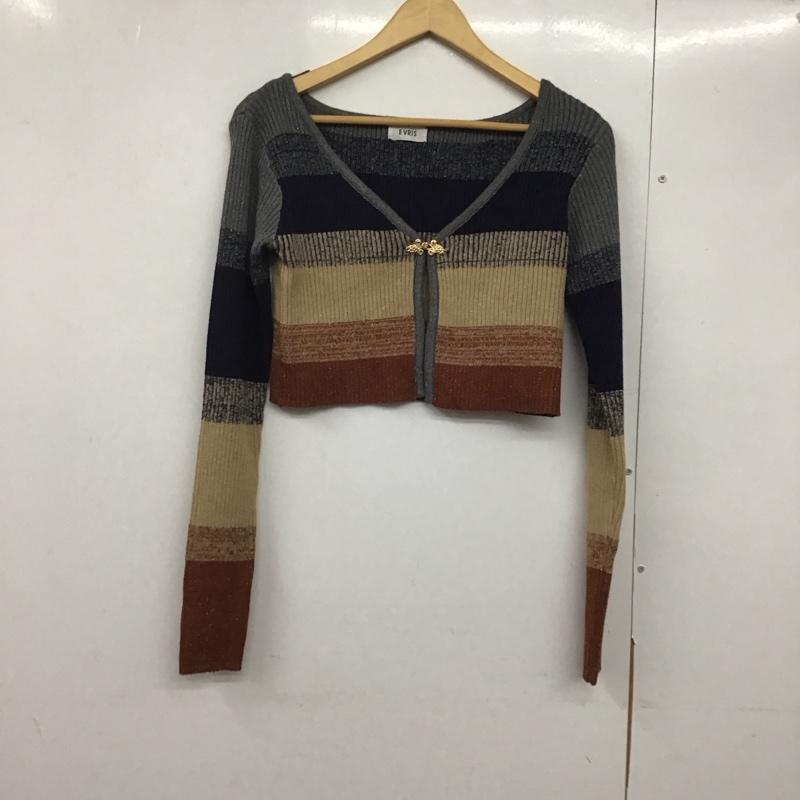エヴリス EVRIS カーディガン 長袖 FREE  マルチカラー / マルチカラー /  レディース USED 古着 中古 10141742