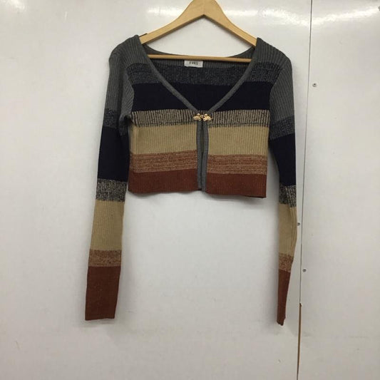 エヴリス EVRIS カーディガン 長袖 FREE  マルチカラー / マルチカラー /  レディース USED 古着 中古 10141742