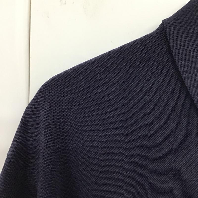 ラコステ LACOSTE ポロシャツ 半袖 半袖ポロシャツ 半袖カットソー カラーシャツ 6 ロゴ、文字 紺 / ネイビー /  メンズ USED 古着 中古 10131121