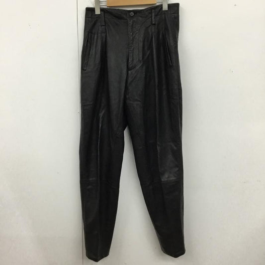 イッセイミヤケ ISSEY MIYAKE パンツ ワークパンツ、ペインターパンツ レザーパンツ ワイドパンツ 80s M 無地 黒 / ブラック /  メンズ USED 古着 中古 10120665