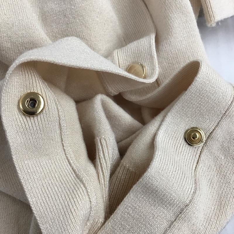 ザラ ZARA カーディガン 長袖 M 無地 ベージュ / ベージュ /  レディース USED 古着 中古 10124890