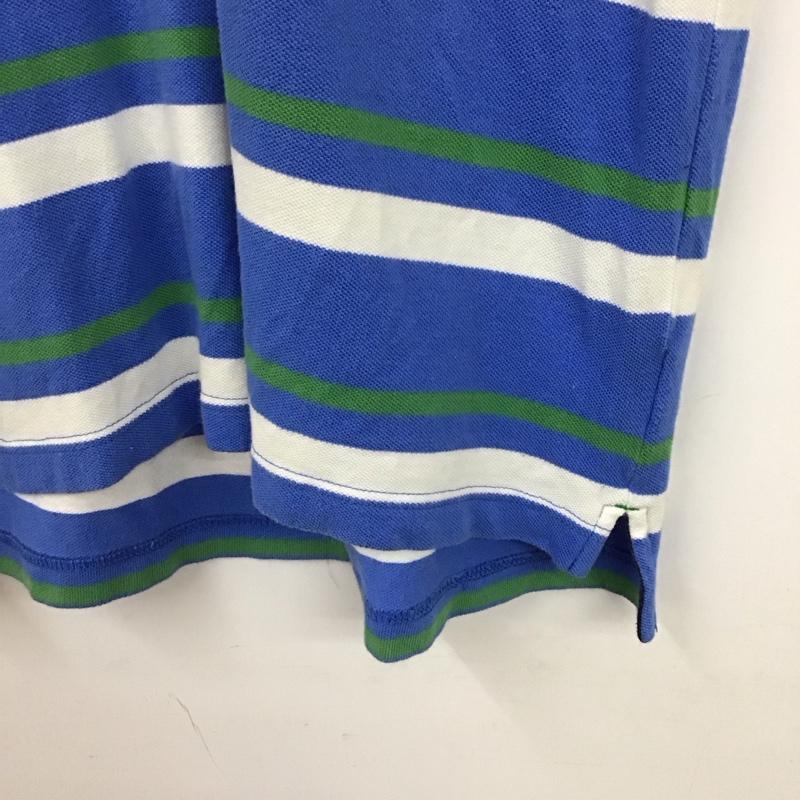 トミーヒルフィガー TOMMY HILFIGER ポロシャツ 半袖 半袖ポロシャツ 半袖カットソー カラーシャツ L ボーダー柄 マルチカラー / マルチカラー /  メンズ USED 古着 中古 10130145