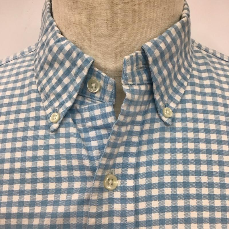 ラルフローレン RALPHLAUREN シャツ、ブラウス 長袖 M チェック 水色 / ライトブルー /  メンズ USED 古着 中古 10114631