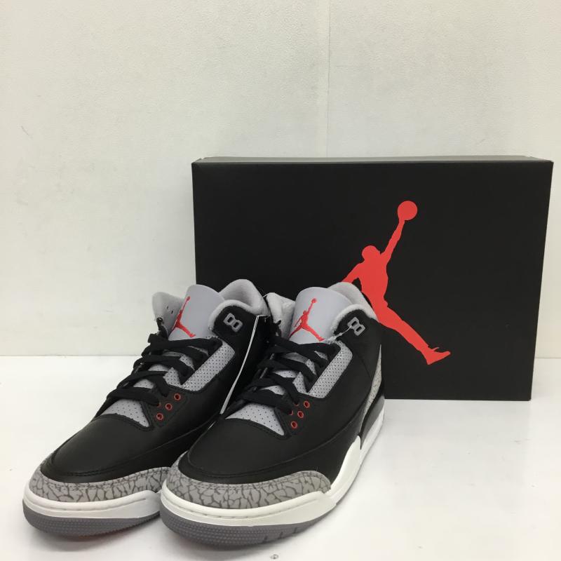 ナイキ NIKE スニーカー スニーカー DN3707-010 Air Jordan 3 Retro Black Cement 27.0cm  黒 / ブラック /  メンズ USED 古着 中古 10129381