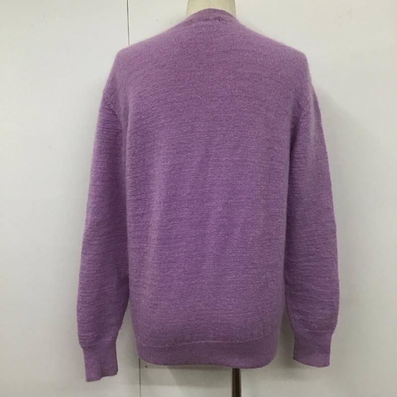 アベイシングエイプ A BATHING APE ニット、セーター 長袖 クルーネック モヘヤ混 S 無地 紫 / パープル /  メンズ USED 古着 中古 10111179