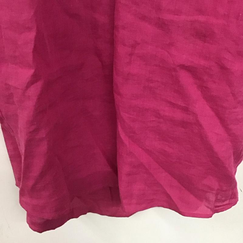 ジュール ド ランゲージ JOUR de Language ワンピース ひざ丈スカート BLVJCM0105 シャツワンピース 長袖 リネン混 1 無地 マゼンタ / マゼンタ /  レディース USED 古着 中古 10143937