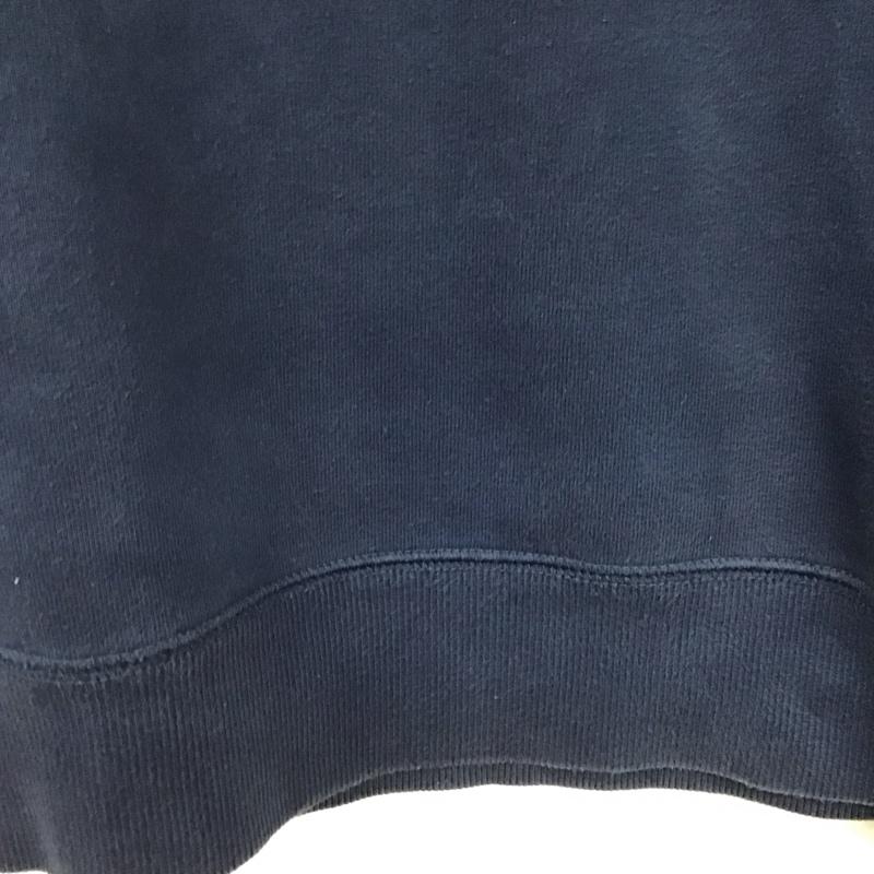 カーハート Carhartt トレーナー 長袖 長袖トレーナー スウェット クルーネック プルオーバートレーナー 裏起毛 S 無地 紺 / ネイビー /  メンズ USED 古着 中古 10131977