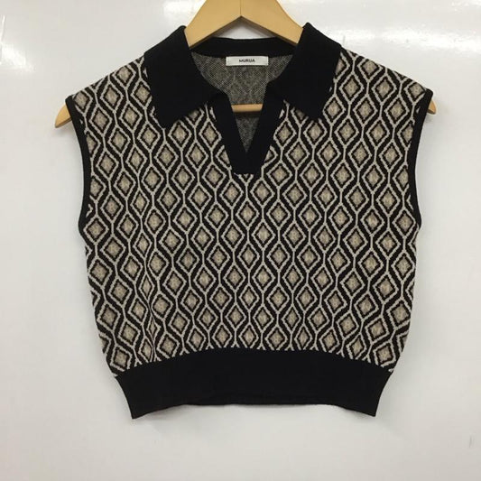 ムルーア MURUA ニット、セーター 半袖 012242601701 モノグラムニットポロ FREE 総柄 マルチカラー / マルチカラー /  レディース USED 古着 中古 10146783