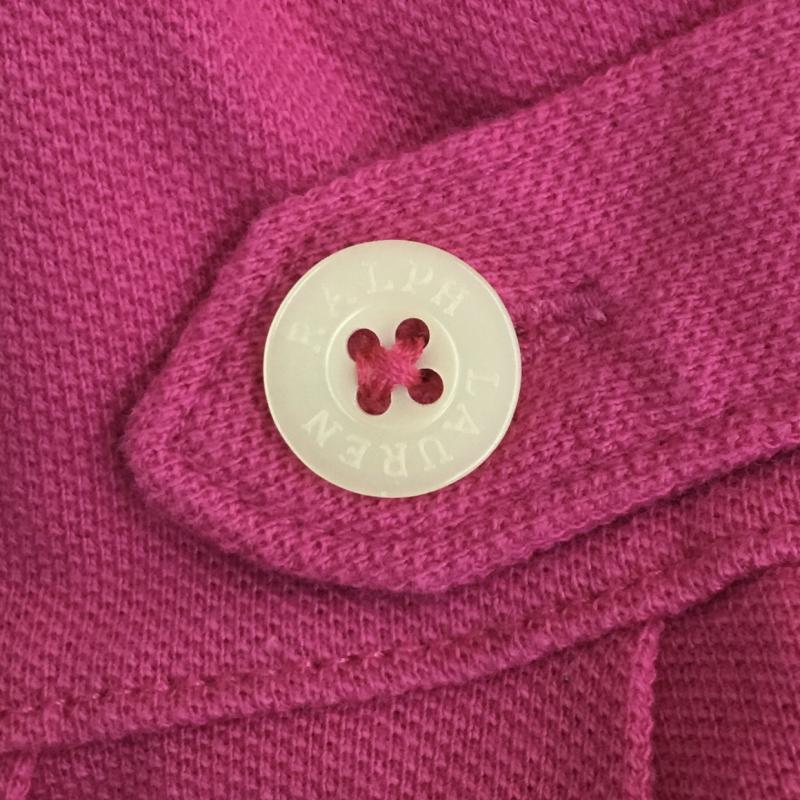 ポロラルフローレン POLO RALPH LAUREN ワンピース ミニスカート 120cm ロゴ、文字 桃 / ピンク /  ガールズ USED 古着 中古 10134376