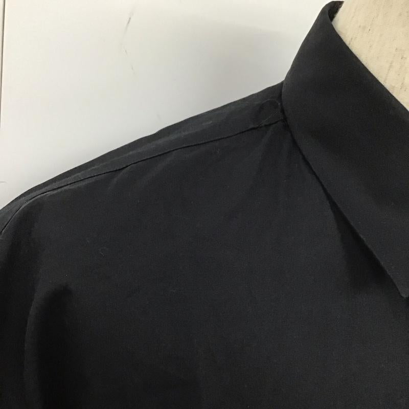 アレキサンダーマックイーン ALEXANDERMCQUEEN シャツ、ブラウス 半袖 370041 ロング丈 44 無地 黒 / ブラック /  メンズ USED 古着 中古 10107058