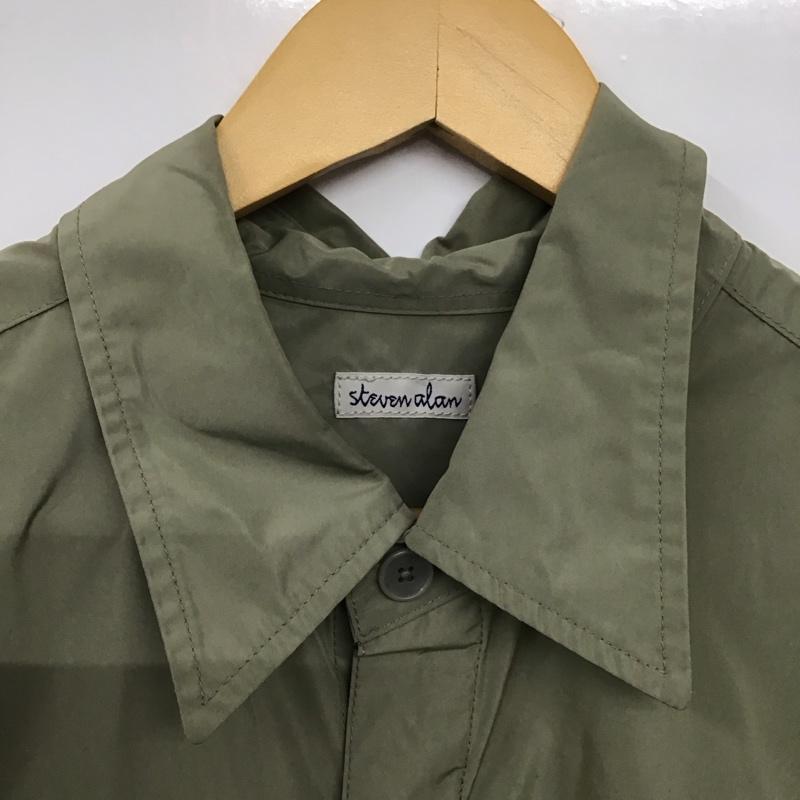 スティーブンアラン Steven Alan シャツ、ブラウス 長袖 8111-173-0633 PE TFT CRUISER SHIRT XL 無地 カーキ / カーキ /  メンズ USED 古着 中古 10145238