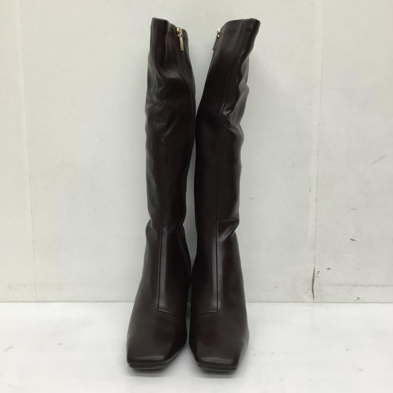 ランダ RANDA ブーツ ロングブーツ S 無地 ダークブラウン / ダークブラウン /  レディース USED 古着 中古 10143319