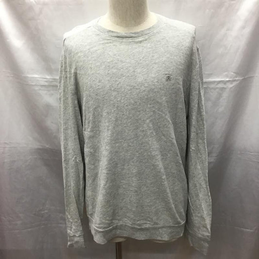 ディーゼル DIESEL カットソー 長袖 長袖カットソー クルーネックカットソー ロングスリーブカットソー L ロゴ、文字 灰 / グレー /  メンズ USED 古着 中古 10114155