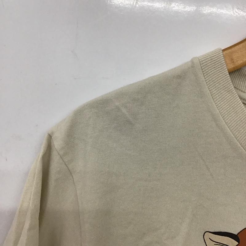 グラニフ graniph Tシャツ 半袖 半袖カットソー プリントTシャツ クルーネックカットソー M ロゴ、文字 ベージュ / ベージュ /  メンズ USED 古着 中古 10150927
