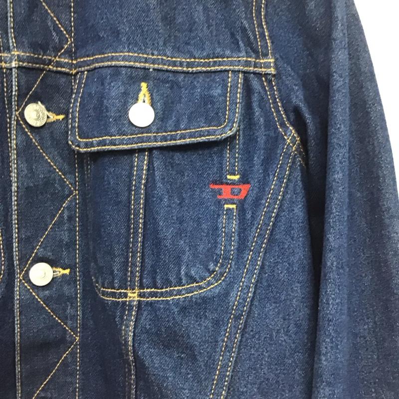 ディーゼル DIESEL ジャケット、上着 ジャケット、ブレザー デニムジャケット Gジャン アウター カジュアルジャケット M ロゴ、文字 インディゴ / インディゴ /  メンズ USED 古着 中古 10142401