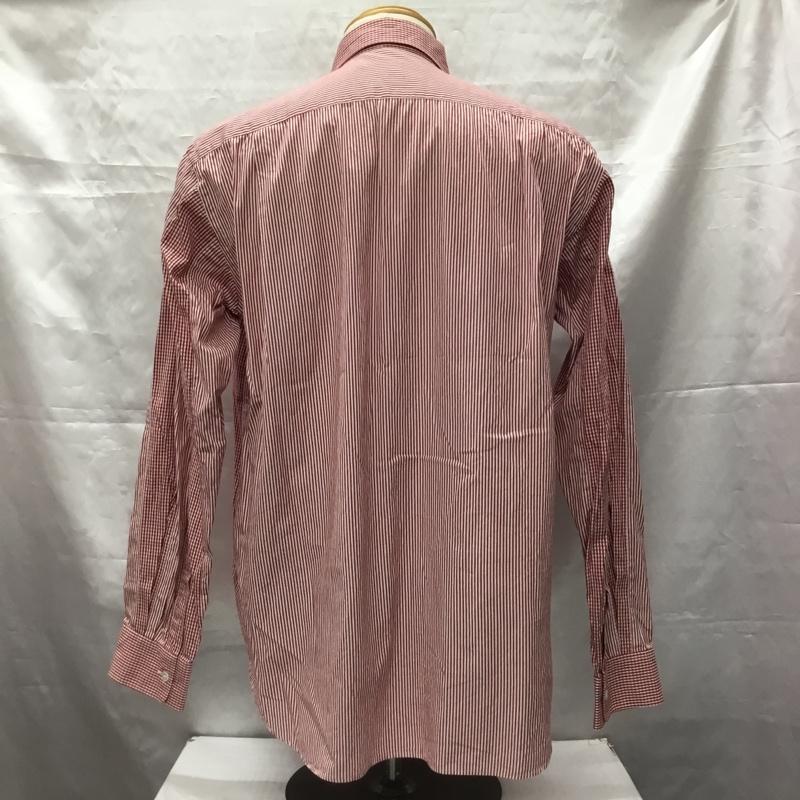 ジュンヤワタナベコムデギャルソンマン JUNYA WATANABE COMME des GARCONS MAN シャツ、ブラウス 長袖 L ストライプ 白 / ホワイト / X 赤 / レッド /  メンズ USED 古着 中古 10106288