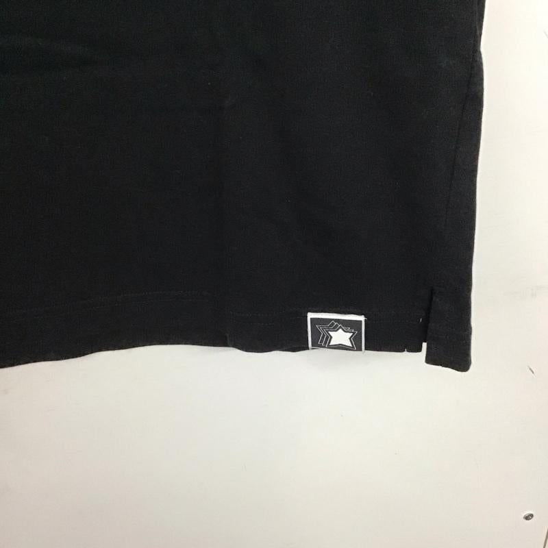 アトランティック スターズ Atlantic STARS Tシャツ 半袖 半袖カットソー プリントTシャツ クルーネックカットソー L ロゴ、文字 黒 / ブラック /  メンズ USED 古着 中古 10140314