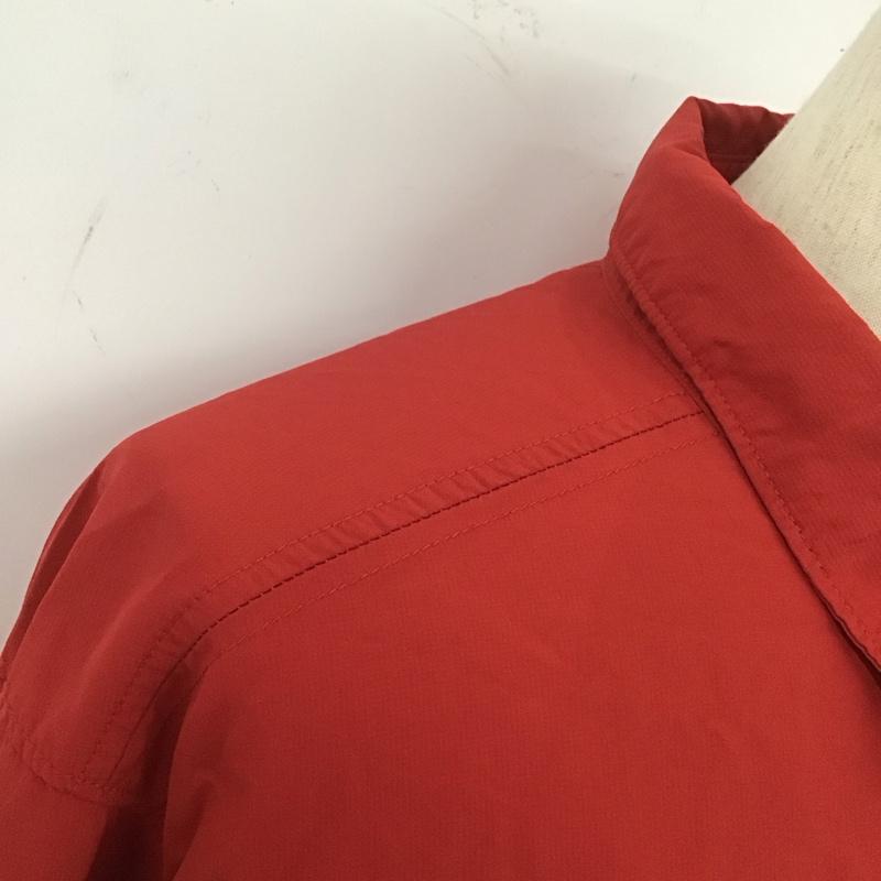 コロンビア Columbia シャツ、ブラウス 長袖 1564361 XM7022 ナイロンシャツ XL ロゴ、文字 赤 / レッド /  メンズ USED 古着 中古 10108260