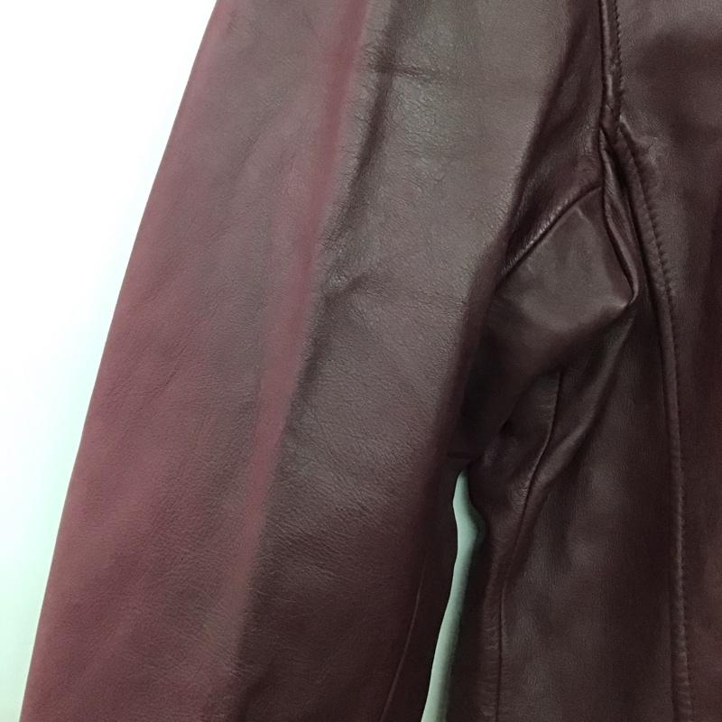 ポールスミス Paul Smith ジャケット、上着 ジャケット、ブレザー ジップアップジャケット レザージャケット アウター L 無地 えんじ / ワインレッド /  メンズ USED 古着 中古 10147021
