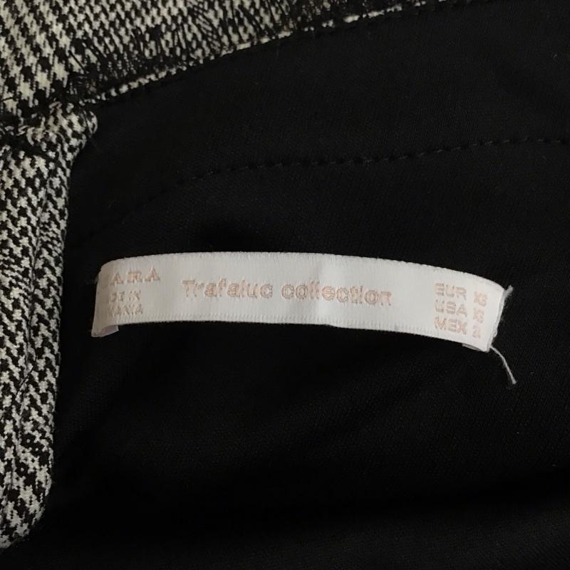 ザラ ZARA TRAFALUC ワンピース ひざ丈スカート ノースリーブワンピース カジュアルワンピース タイトワンピース XS 総柄 白 / ホワイト / X 黒 / ブラック /  レディース USED 古着 中古 10114484