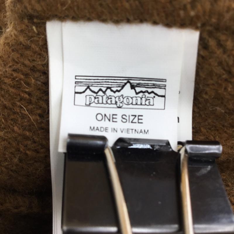 パタゴニア patagonia 帽子 ニット帽 ブロデオ　ビーニー FREE ロゴ、文字 茶 / ブラウン /  メンズ USED 古着 中古 10136547