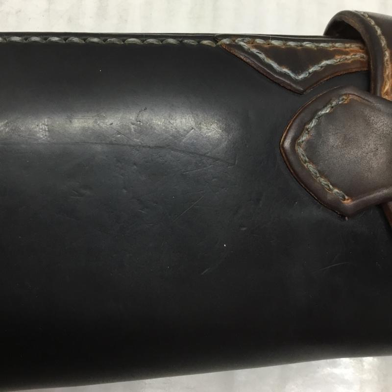 フラットヘッド The Flat Head 財布 長財布 レザー 箱有 ワンポイント 黒 / ブラック / X 茶 / ブラウン /  メンズ USED 古着 中古 10111817