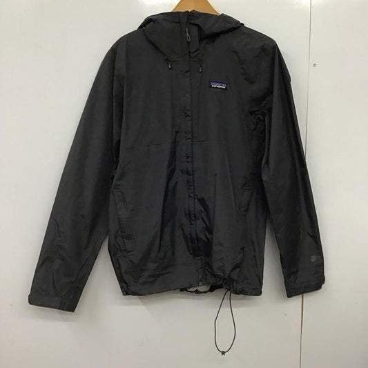 パタゴニア patagonia ジャケット、上着 ジャンパー、ブルゾン ジップアップジャケット ナイロンジャケット アウター パーカー M ロゴ、文字 ダークグレー / ダークグレー /  メンズ USED 古着 中古 10147377