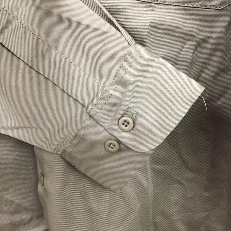 ディッキーズ Dickies シャツ、ブラウス 長袖 長袖シャツ 無地シャツ カラーシャツ L 無地 ベージュ / ベージュ /  メンズ USED 古着 中古 10132332
