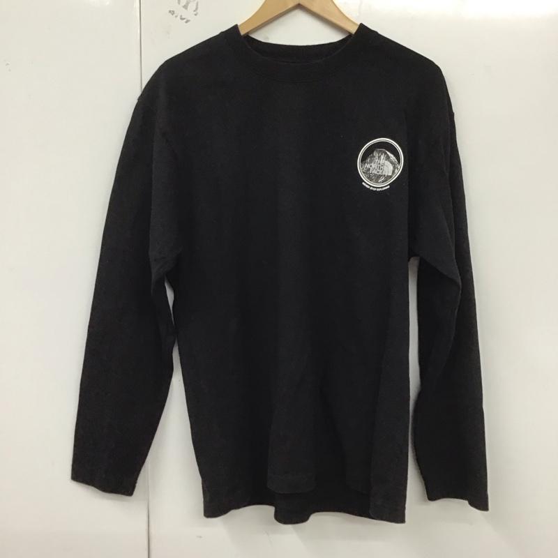 ザノースフェイス THE NORTH FACE カットソー 長袖 nt32136 長袖カットソー プリントTシャツ L ロゴ、文字 黒 / ブラック /  メンズ USED 古着 中古 10129623