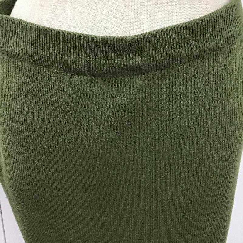 レプシィム LEPSIM スカート ロングスカート ロングニットスカート タイトニットスカート ストレッチ 無地 カーキ / カーキ /  レディース USED 古着 中古 10121673