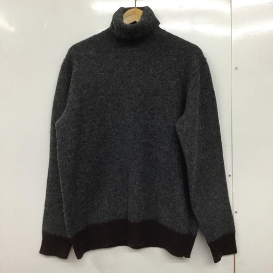 タケオキクチ TAKEO KIKUCHI ニット、セーター 長袖 長袖ニットカットソー タートルネック セーター 3 無地 灰 / グレー /  メンズ USED 古着 中古 10145107